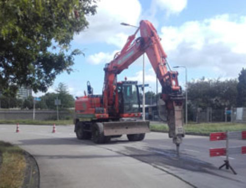 Infra betonweg slopen